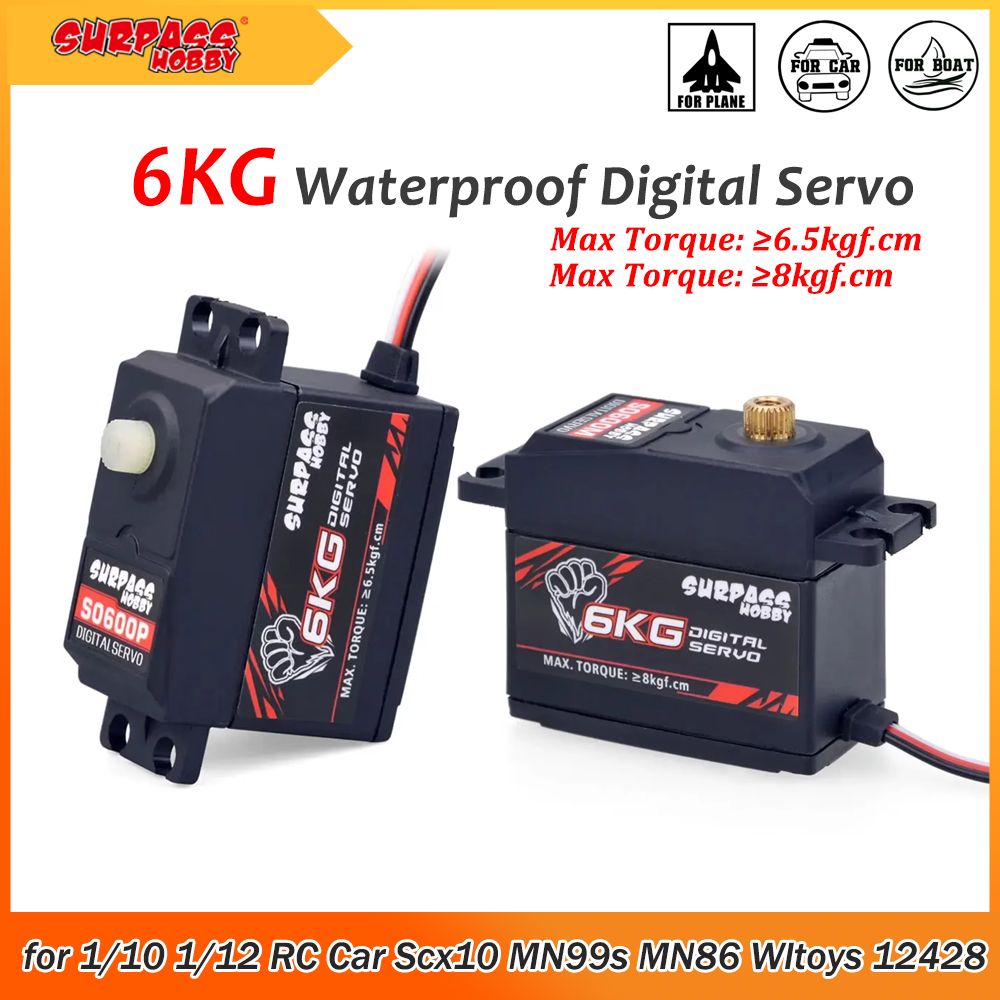 Rc Hobby Online - Overtref Hobby 6KG Waterdichte Digitale Servo