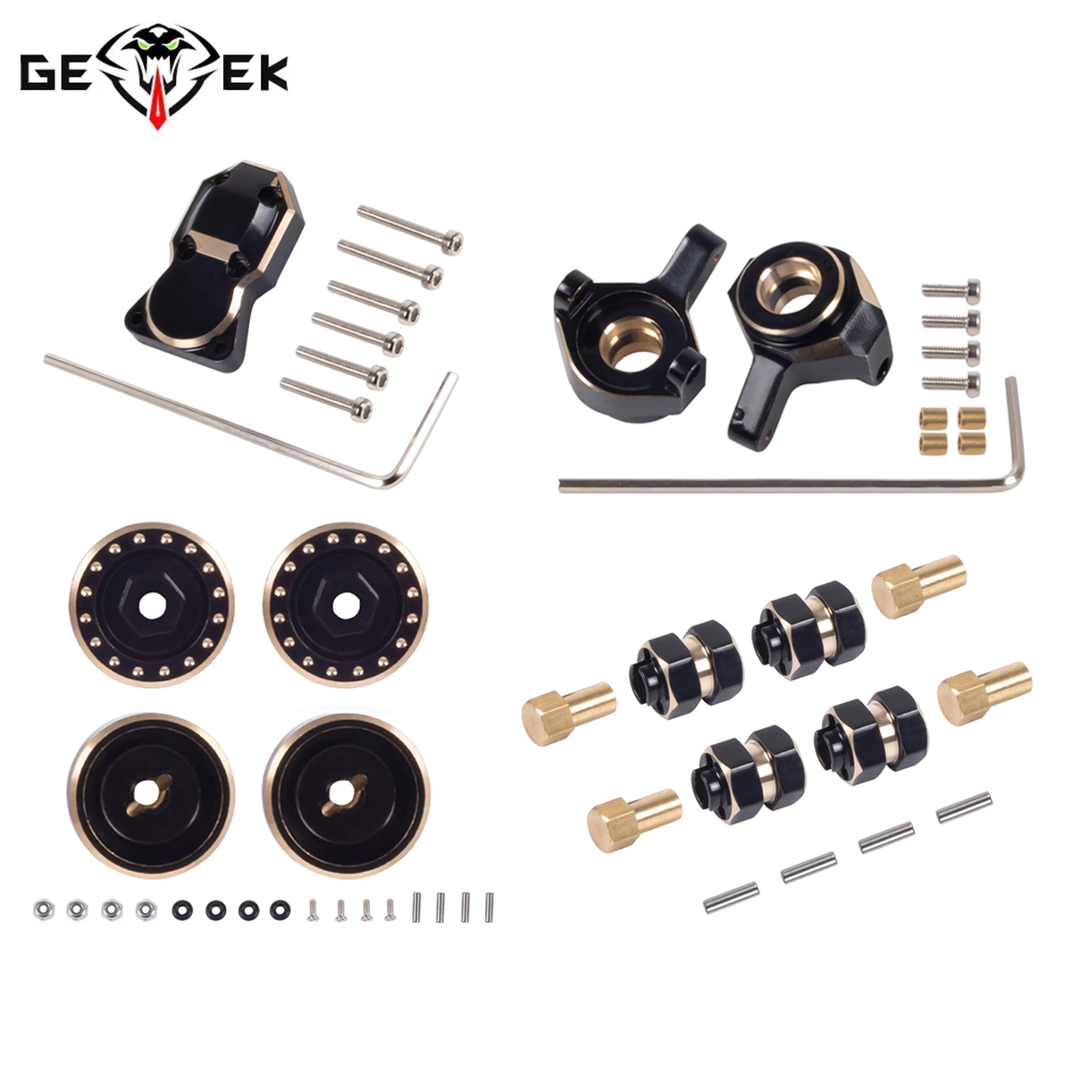 Rc Hobby Zone - Messing contragewicht stuurknokkels wielzeskant voor 1/24