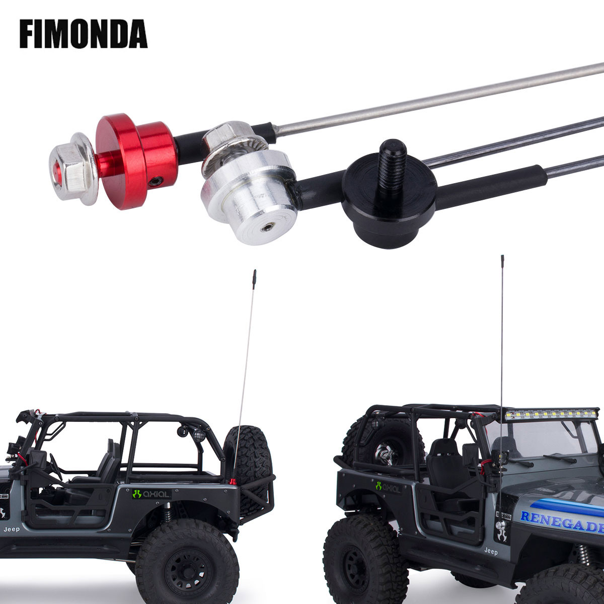Rc Hobby Zone - 50 cm Metalen Verstelbare Simulatie Antenne