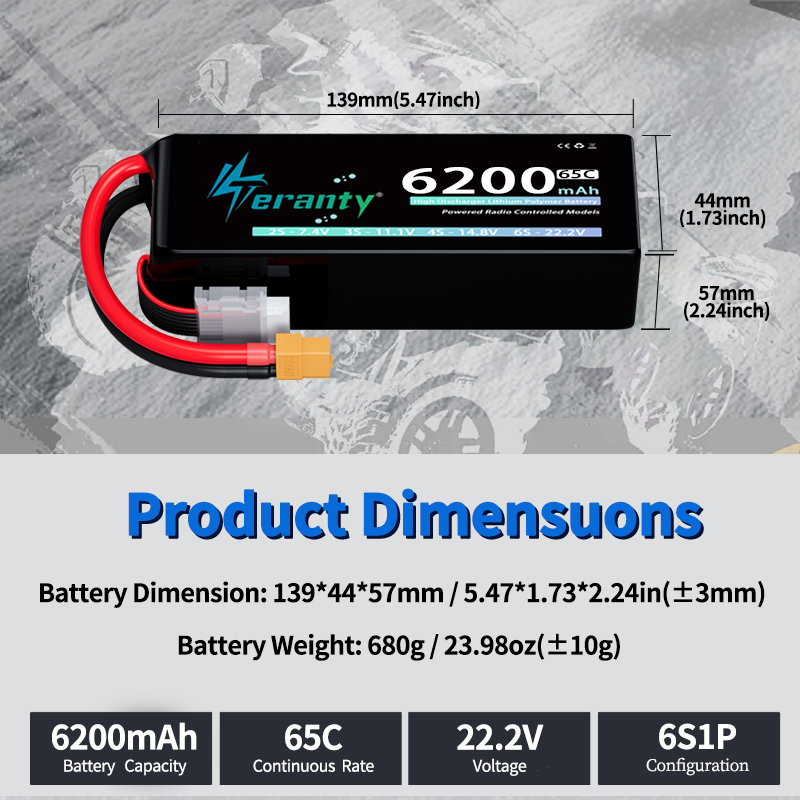 TERANTY 6S 6200mAh Lipo Batter - Rc Hobby Truck recensie en prijs