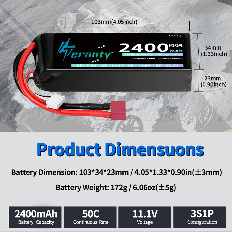 TERANTY 3S 2200/2400/2600mAh L - Rc Hobby Truck recensie en prijs