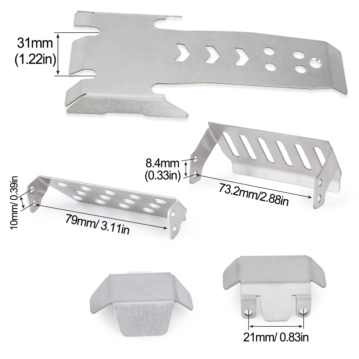 Rvs Asbeschermer Skid Plate Ch - Rc Hobby Zone recensie en prijs