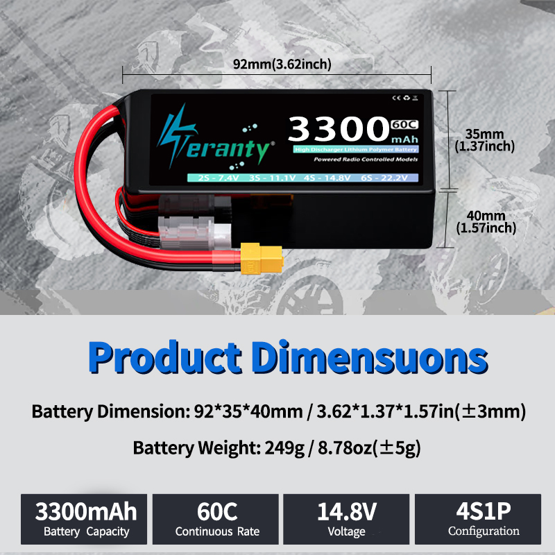TERANTY 4S 3300mAh Lipo Batter - Rc Hobby Truck recensie en prijs